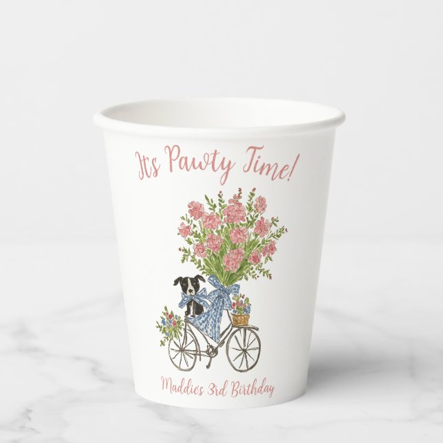 Coquette Welppy Party Paper Cups Pappbecher (Vorderseite)