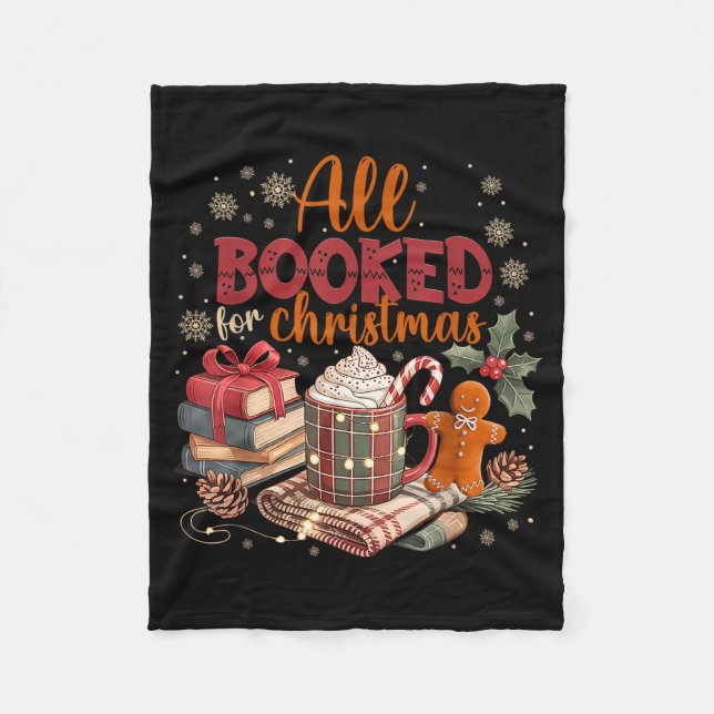 Coquette Xmas Book Lover, Santa Cocoa, All I Want  Fleecedecke (Vorderseite)