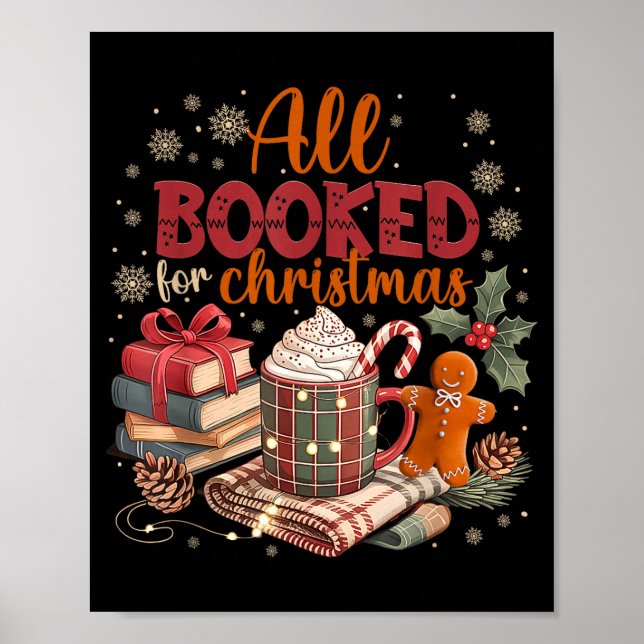 Coquette Xmas Book Lover, Santa Cocoa, All I Want  Poster (Vorne)
