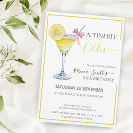 Coquette Zitronencocktail Ein tini Bit Älteres Geb Einladung