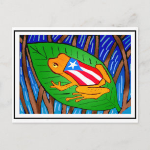 Coqui-Flag Postkarte