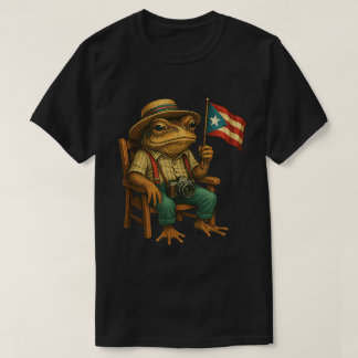 Coqui-Frosch Puerto Rico Flag Boricua Stolz Shirt
