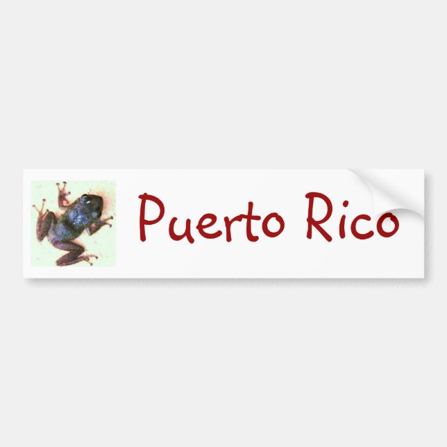 Coqui Puerto Rico Autoaufkleber (Vorne)