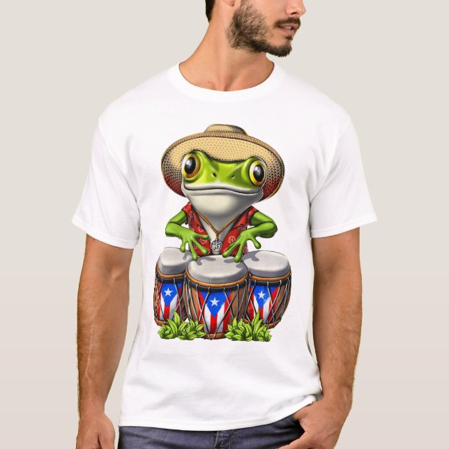 Coqui Puerto Rico Frog T-Shirt (Vorderseite)