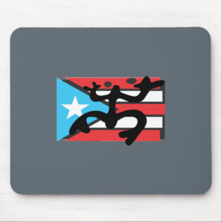 Coqui taíno auf Flagge von Puerto Rico Mousepad