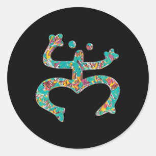 Coqui Taino Boricua Puerto Rico Coqui Taino Runder Aufkleber