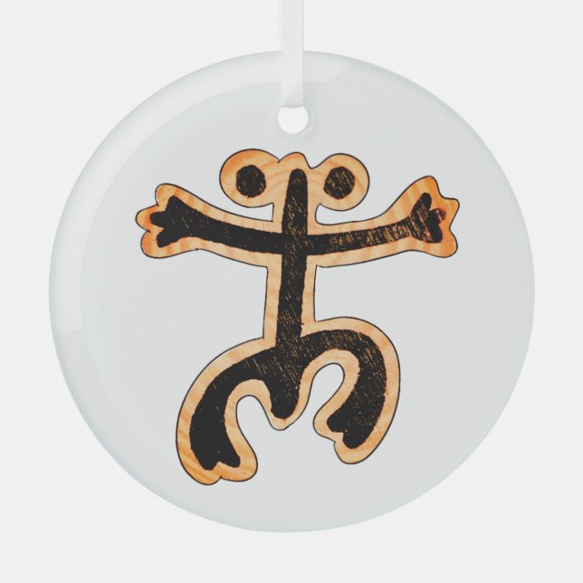 Coqui Taino Ornament Aus Glas (Vorderseite)