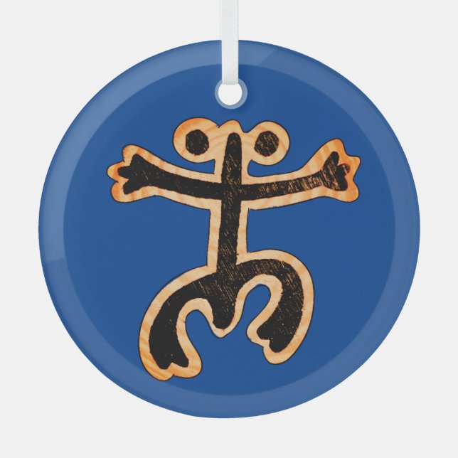 Coqui Taino Ornament Aus Glas (Vorderseite)
