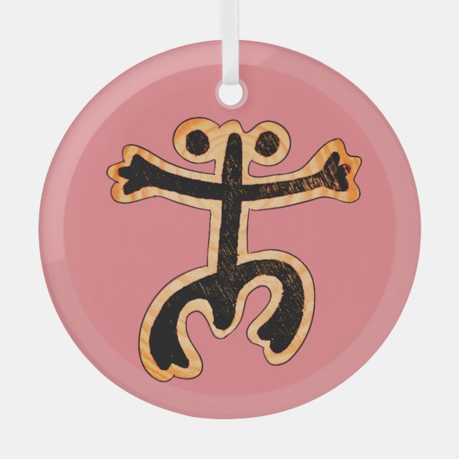 Coqui Taino Ornament Aus Glas (Vorderseite)