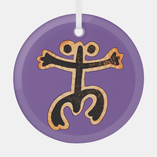 Coqui Taino Ornament Aus Glas (Vorderseite)