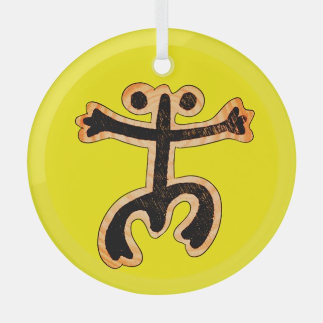 Coqui Taino Ornament Aus Glas (Vorderseite)