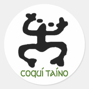 Coqui Taino Stikers Runder Aufkleber