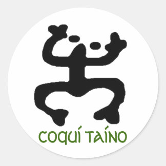 Coqui Taino Stikers Runder Aufkleber