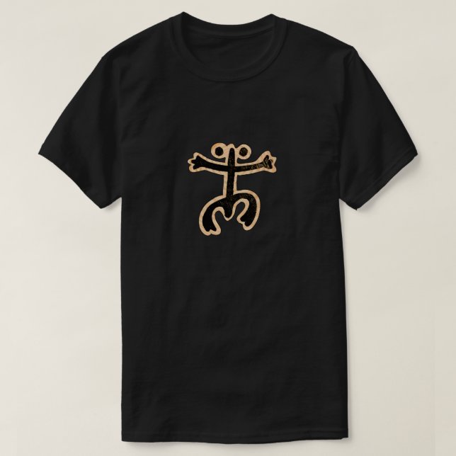 Coqui Taino über Holz T-Shirt (Design vorne)