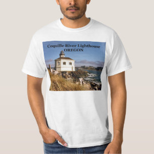 Coquille Fluss-Leuchtturm, Oregon-T - Shirt