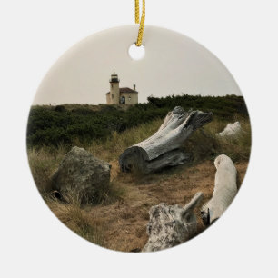 Coquille River Lighthouse, OR Keramik Ornament