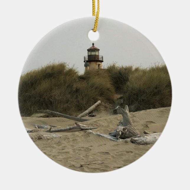 Coquille River Lighthouse, OR Keramik Ornament (Vorne)