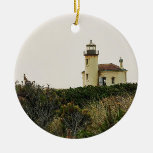 Coquille River Lighthouse, OR Keramik Ornament