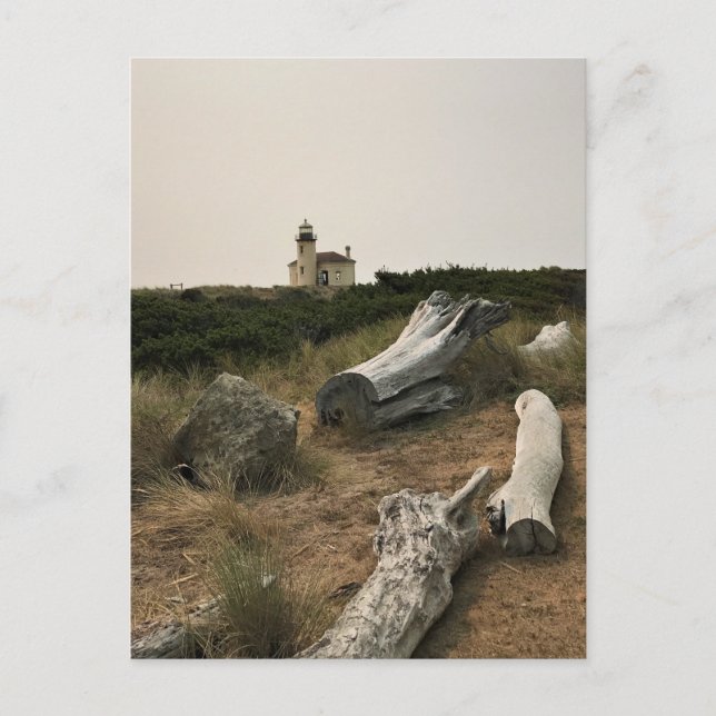 Coquille River Lighthouse, OR Postkarte (Vorderseite)