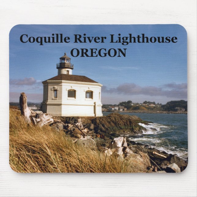 Coquille River Lighthouse, Oregon Mousepad (Vorne)