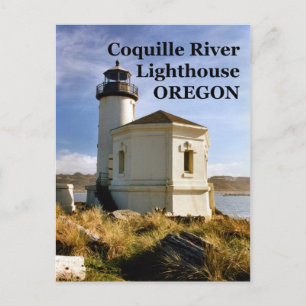 Coquille River Lighthouse, Oregon Postcard Postkarte