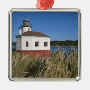Coquille River lighthouse, Oregon, USA Ornament Aus Metall