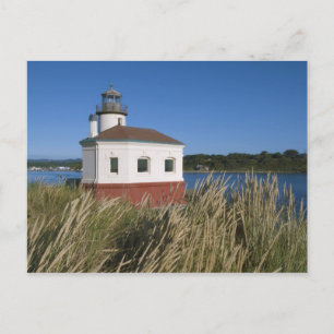 Coquille River lighthouse, Oregon, USA Postkarte