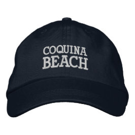 Coquina Beach Florida Embroidered Baseball Hat Bestickte Baseballkappe