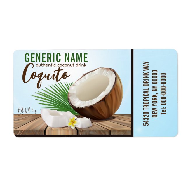 Coquito Coconut Tropisches Obst (Vorne)