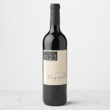 Coquito-Flaschenetikett, modern, Minimalistisch