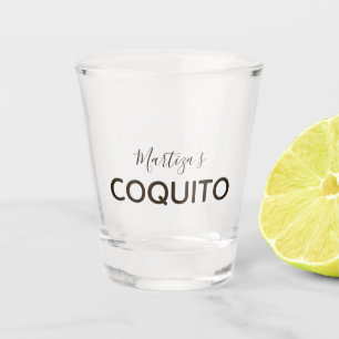 Coquito Kokosnuss Klassische Vermarktung Schnapsglas