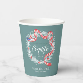 Coquito Puerto Rico Flag Paper Cup Pappbecher