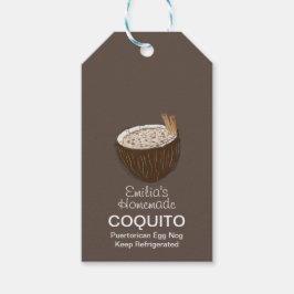 Coquito Rezept Drink Kokosnuss Ei Nog Geschenksmar Geschenkanhänger