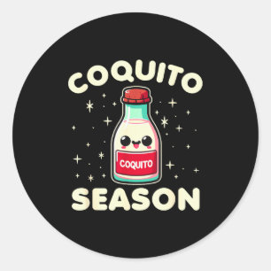 Coquito-Saison - Puerto-ricanisches Coquito-Weihna Runder Aufkleber