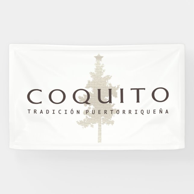 Coquito Tradicion Puertorriquena annoncieren Banner