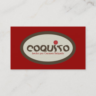 Coquito-Werbeaktion Visitenkarte