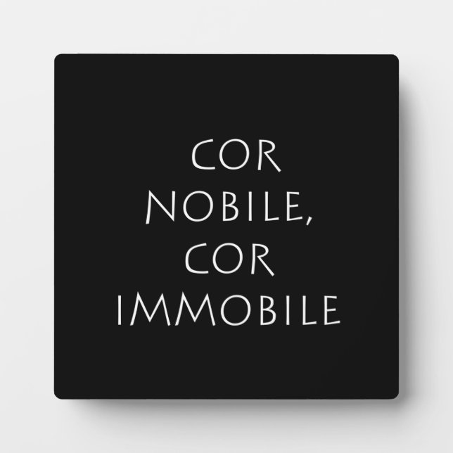 Cor nobile cimmobile fotoplatte (Vorderseite)