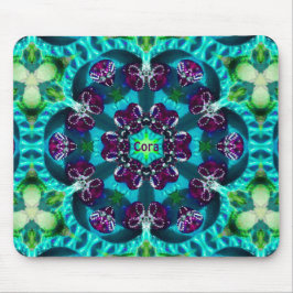 CORA ~ Sweet Glittery Pattern ~ Personalisiert ~ Mousepad
