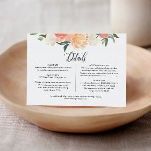CORA Wedding Details Unterkünfte Eintrittskarte Begleitkarte
