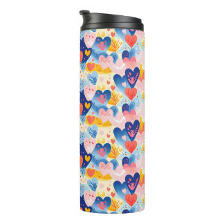 Corações Coloridos Thermosbecher