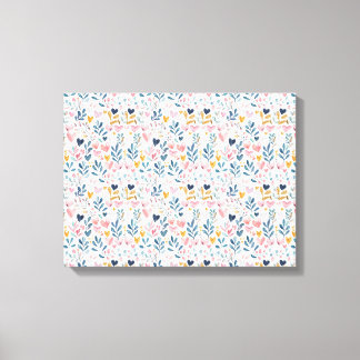 Corações em aquarela leinwanddruck