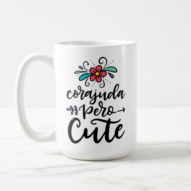 Corajuda Pero Niedlich, handschriftlich Kaffeetasse (Links)