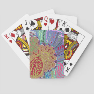"Coral" Abstrakte Kunst Spielkarten