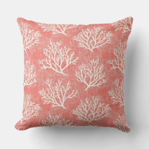 Coral Accent Pillow   Kissen mit Kastenwirbel
