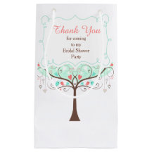 Coral and Mint Floral Bird Brautparty Vielen Dank