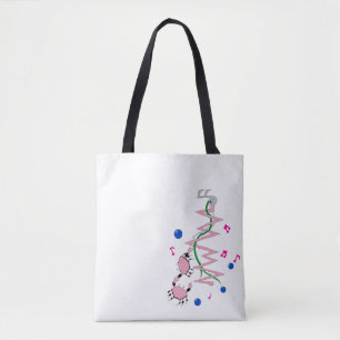 Coral Bass Drop All-Over-Print-Tasche, Schulter-Ta