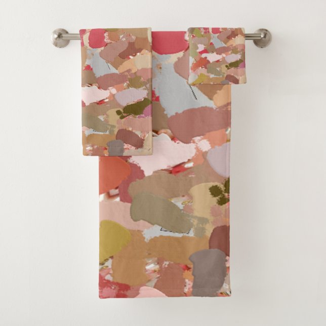 Coral Beads Paint Spritzer 5050 Badhandtuch Set (Insitu)