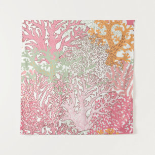 Coral Beauty: Underwater Pattern Wonderland. Wandteppich