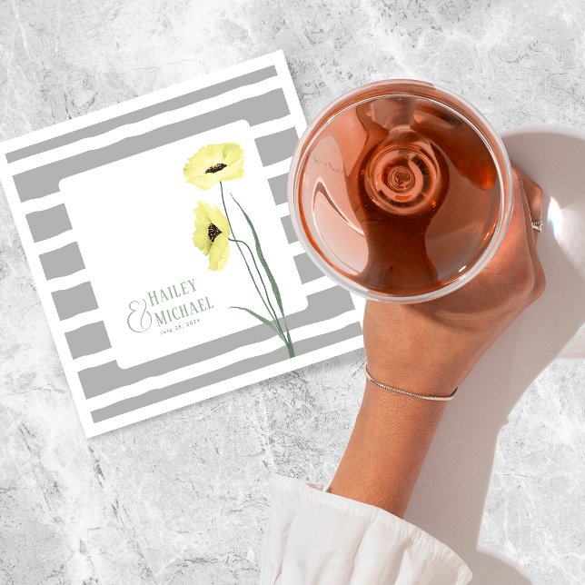 Coral Blume Poppies Serviette (Von Creator hochgeladen)