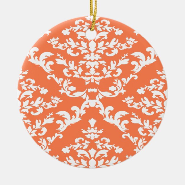 Coral Bold Damask in Emporiomoffa Keramikornament (Vorne)